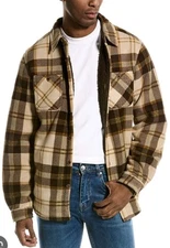 Weatherproof Unisex Soft Thick Polar Fleece Button Up Shacket Sz S Plaid NEW
