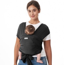 Momcozy Hands Free Baby Wrap Carrier Newborn to Toddler 8-35 Lbs Black Mesh NWOT