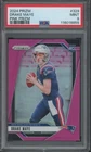 2024 Panini Prizm Pink #329 Drake Maye RC Rookie Mint PSA 9