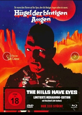 ''THE HILLS HAVE EYES'' - Wes Craven Horror Kult - BLU RAY + DVD MEDIABOOK Cover A
