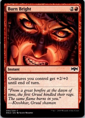 Burn Bright Ravnica Allegiance Regular