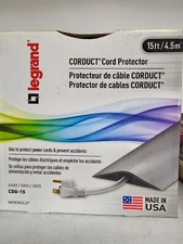 Legrand Wiremold, Corduct 5 ft. 1-Channel Over-Floor Cord Protector, Gray