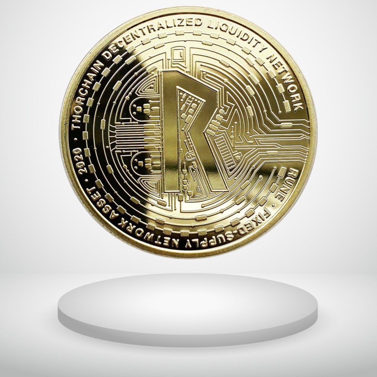 THORChain | RUNE Physical Crypto Coin Novelty Souvenir Token Gold Color |  eBay
