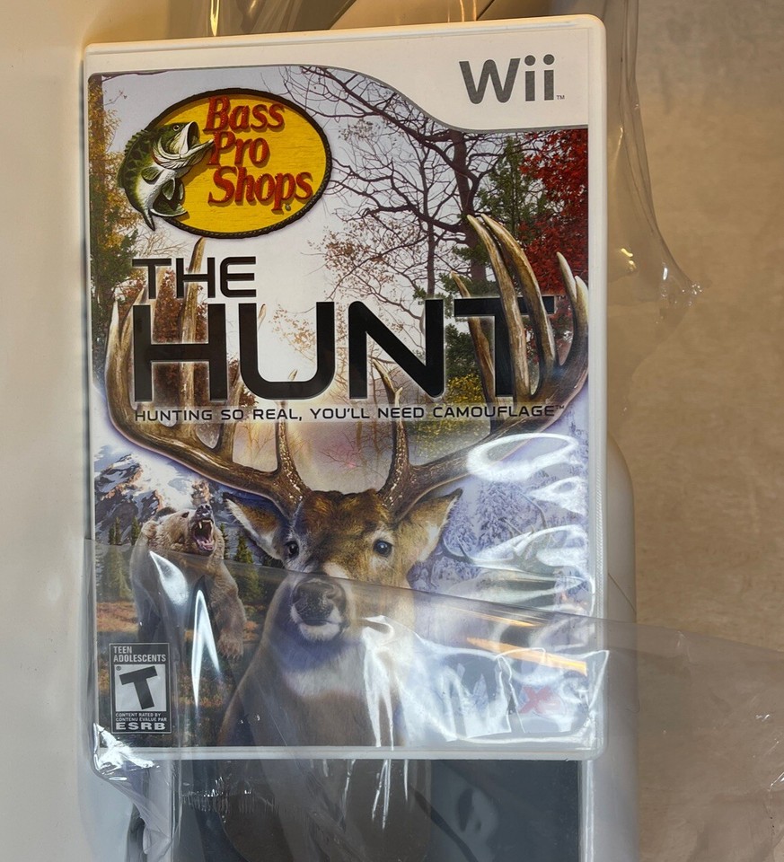 Psyclone Bass Pro Shops The Hunt Gun Controller With Game Nintendo Wii