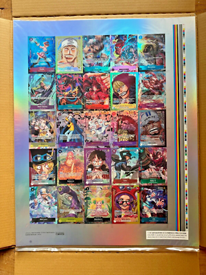 One Piece OP05 Uncut Sheet Prize Top 16 Bandai 2023 Championship 1