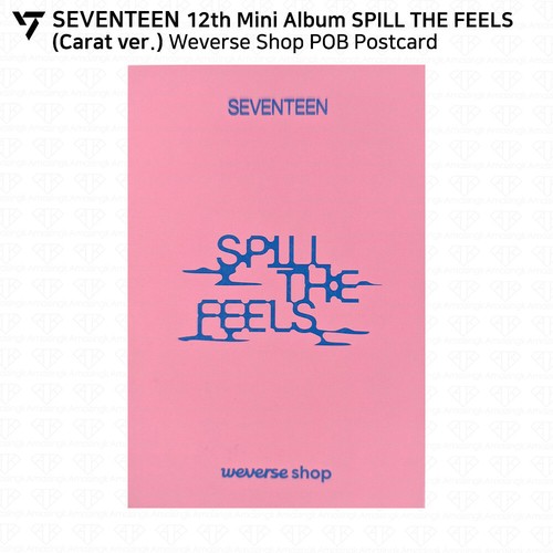 SEVENTEEN 12th Mini Album SPILL THE FEELS Carat Ver Weverse Shop POB Photocard - Picture 40 of 76