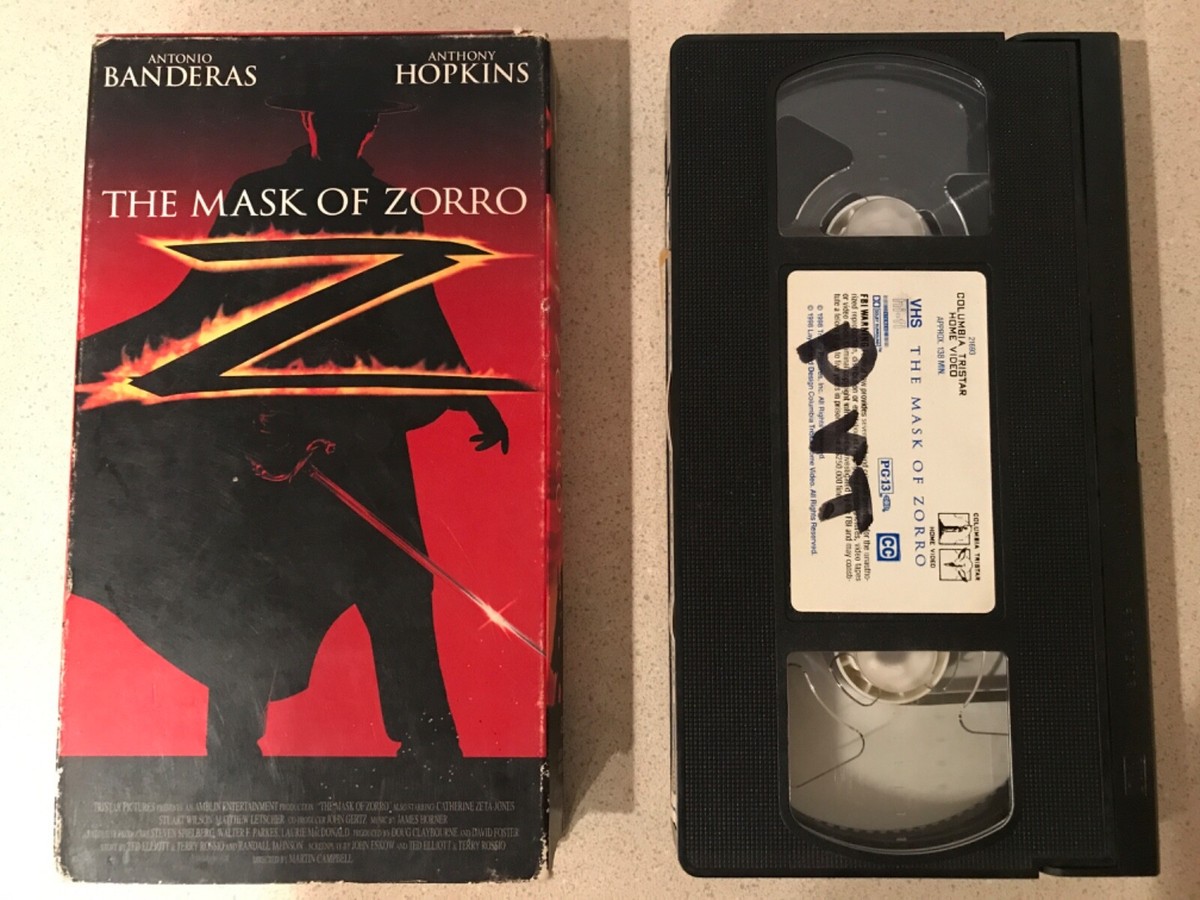 ✭VHS music video 洋楽✭1000円〜　値段交渉OK The Mask of Zorro (VHS, 1998) Anthony Hopkins, Antonio Banderas | eBay
