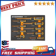 GEARWRENCH 9 Piece Phillips Dual Material Screwdriver Set in Foam Storage Tray -