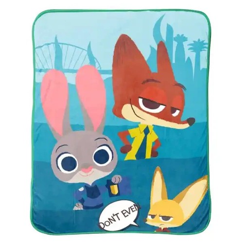 Disney Zootopia Plush Fleece Throw Blanket, Super Soft 50" x 60", NWT - Picture 2 of 2