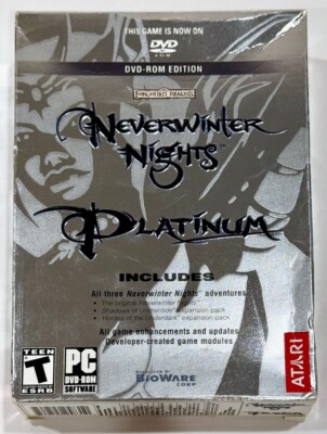 Neverwinter Nights Platinum for Windows in original box 2004 - Works! *RARE*
