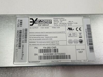 Juniper PWR-MX80-AC 740-028288 500WAC Power Supply For MX5 MX10