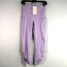Fabletics Oasis High-Waisted Twist 7/8 Legging, Women's Size S/6 - Sky Purple