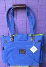 Rowallan Of Scotland Large Marine Blue Michelle All Purpose Tote Bag Nwt Purse