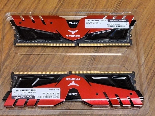 T Force Dark 16GB 8GB x 2 DDR4 3000 TDRED48G3000HC16CBK Ram eBay