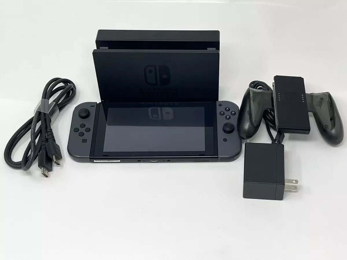 skildring Monopol give Nintendo Switch with Gray Joy-Cons Video Game System Console Bundle | eBay