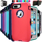 For iPhone 8 /8 Plus Shockproof Defender Case Cover with Belt Clip & Screen 