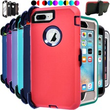 For iPhone 8 /8 Plus Shockproof Defender Case Cover with Belt Clip  Screen