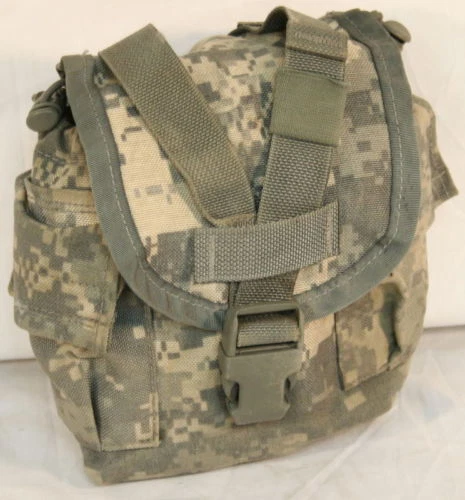 5 Pack MOLLE II 1 QT Canteen Cover / General Purpose Pouch ACU VGC - Image 4 of 4