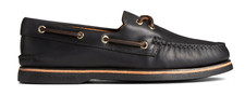 Sperry Gold Cup A/O 2 Eye Burnished Black Boat Shoe Men's sizes 7-14 NEW WIDE