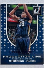 Anthony Davis 2014 Donruss Production Line  Blue Press Proof #10 Serial #'d 9/99