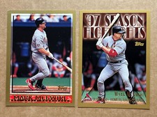 Mark McGwire 1998 Topps Base & Season Highlights Baseball Cards. Cardinals