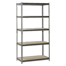 Garage Storage Muscle Rack  5-Shelf Steel 18D X 36W X 72H Industrial Heavy Duty