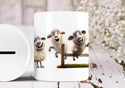 Crazy Sheep Keramik Spardose Spardose Neuheit Geschenkidee