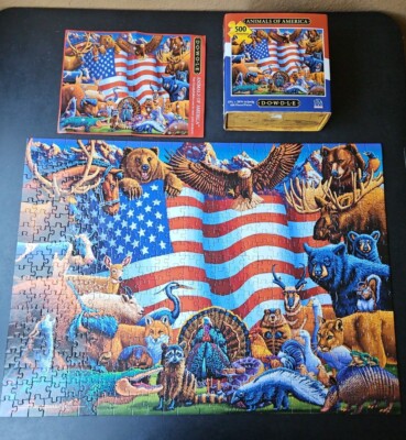 Dowdle Animals Of America Jigsaw Puzzle - 500 Piece Puzzle Featuring North American Wildlife - View #6