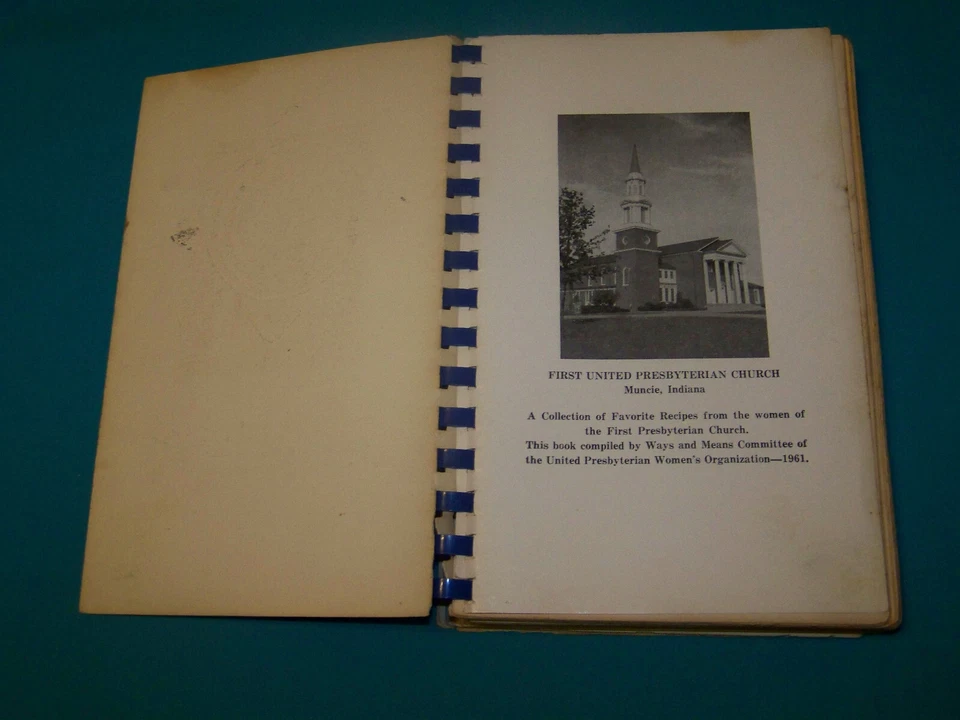 1961 First Presbyterian Church Muncie Indiana Cookbook - Image 2 of 4