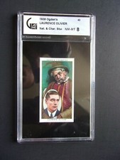 1938 Ogden's LTD, Actors Nat. & Char. Studies, Laurence Olivier, Card# 40, GAI-8