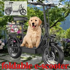 Electric Scooter Seat 600W 22 mph Power Motor Escooter Foldable Adults 20 Miles