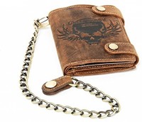 Green Burry Wallet 'skull' - Brown, N/a Green Burry Wallet 'skull' - Brown, N/a