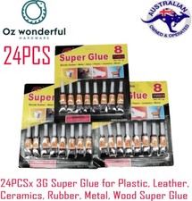 24x 3G Super Glue for Plastic, Leather, Ceramics, Rubber, Metal, Wood Super Glue