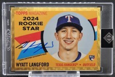 Marketplace image: 1/1 Superfractor 2024 Topps Transcendent WYATT LANGFORD Rookie Auto RC RANGERS