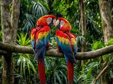 Digital Image Picture Photo Wallpaper Background Desktop Art Macaw Parrot Bird