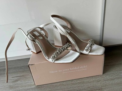 Damenschuhe Be Mine - Gr. 38 - Elfenbein/Weiß Hochzeitsschuhe !!!!!!
