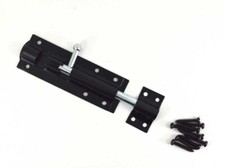 Heavy Duty Straight Tower Bolt Garden Shed Gate Barrel Bolt Black Bzp 3" - 12"