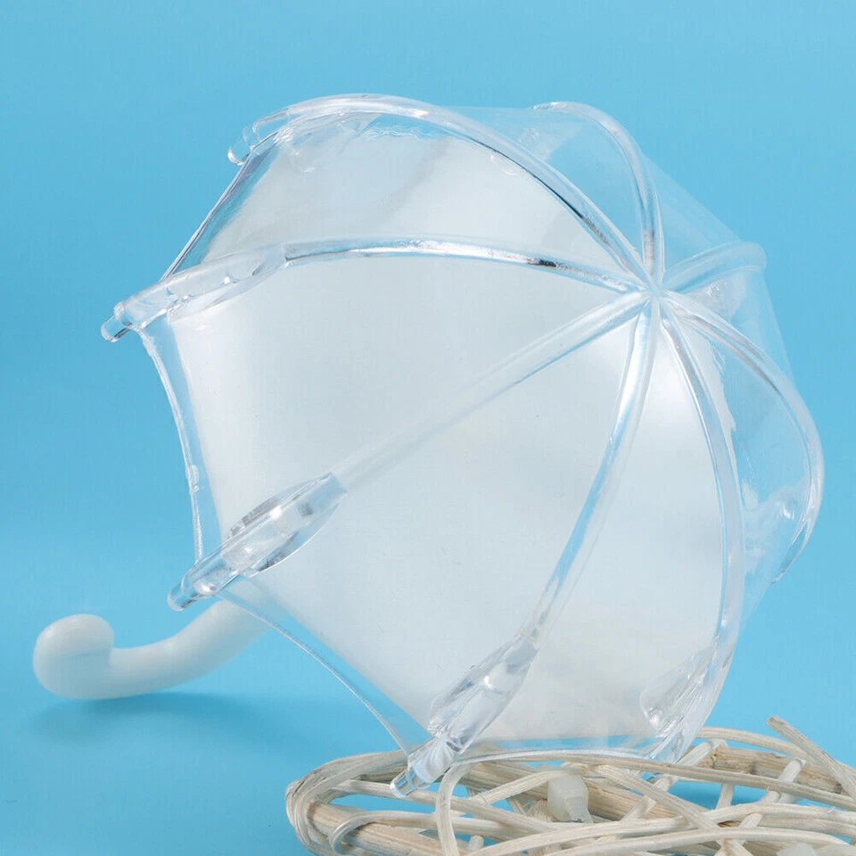 Caja de dulces de plástico innovadora con forma de paraguas de 24 piezas para boda bebé Foto 2 de 4