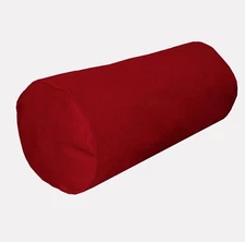 Aw02g Red Plain High Quality 12oz Cotton Bolster Yoga Cushion Cover Custom Size