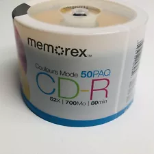 Memorex DVD plus R 16x 4.7GB 50 Pack Spindle Blank Discs Dvd+r Media Disks NEW