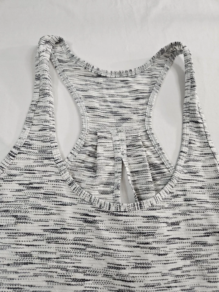 Camiseta sin mangas Lululemon para mujer talla mediana blanca Salute the Sun Tiger Space Dye M Foto 4 de 4