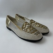 Beverly Feldman Frankie And Baby Womens 9AA Shoes Loafers Slip On Mesh Jeweled