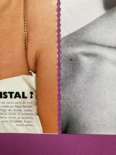 Helmut Newton Vogue Paris photography 1976 cristal press clipping bijoux - Picture 2 of 2