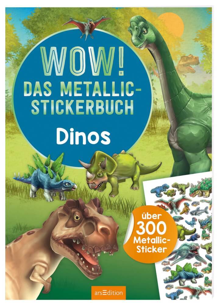 Thumbnail - Wow Metallic-sticker: Wow Das Metallic-stickerbuch - Dinos