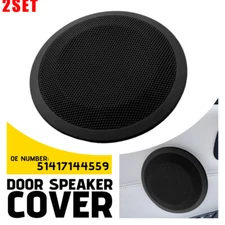 2Set Black Front Door Speaker Cover For BMW 3Series E90 LCI E91 LCI E84 51417144