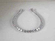 5.Ct Round Cut Tennis Women's Lab Created Diamond Bracelet 14k White Gold Over