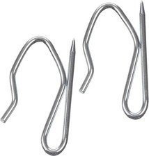 CURTAIN HOOKS METAL  PIN PINCH PLEAT - PACK OF 10 / 20 / 25/ 30.. Free postage -