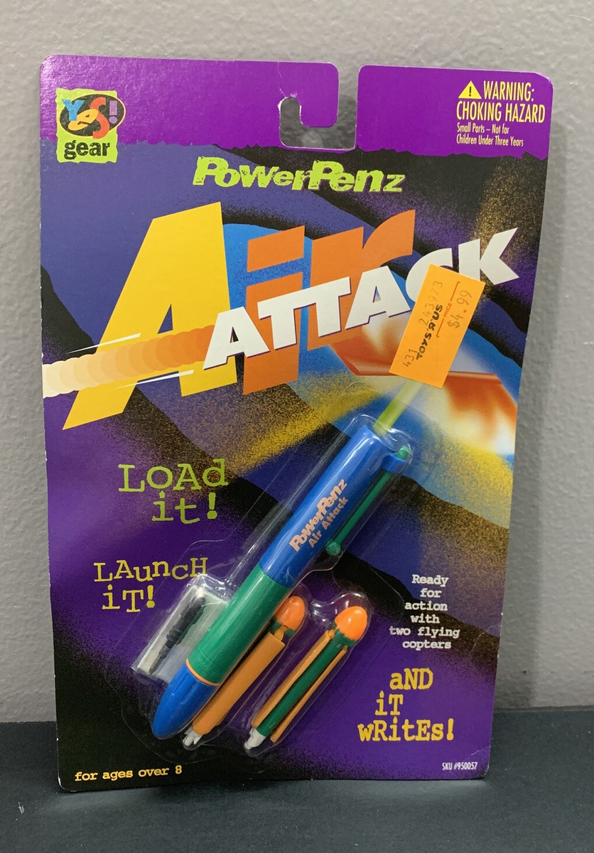 PERSONZ ／POWER PLAY PROMOTION ONLY RARE Vintage Yes Gear PowerPenz Air Attack NEW Pen Original