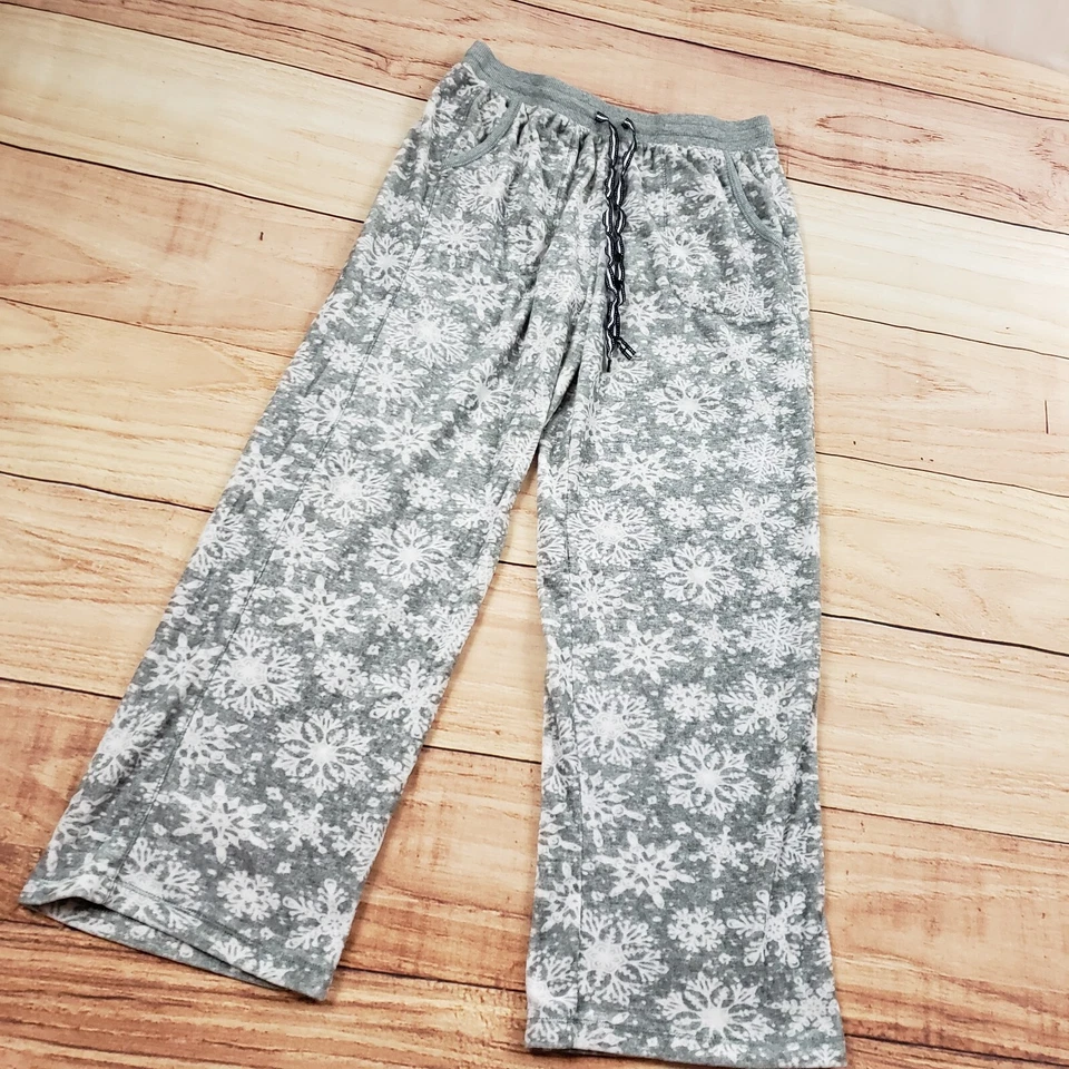 Pantalones de pijama Nautica para mujer XS gris blanco ropa de dormir salón Navidad damas Foto 2 de 4