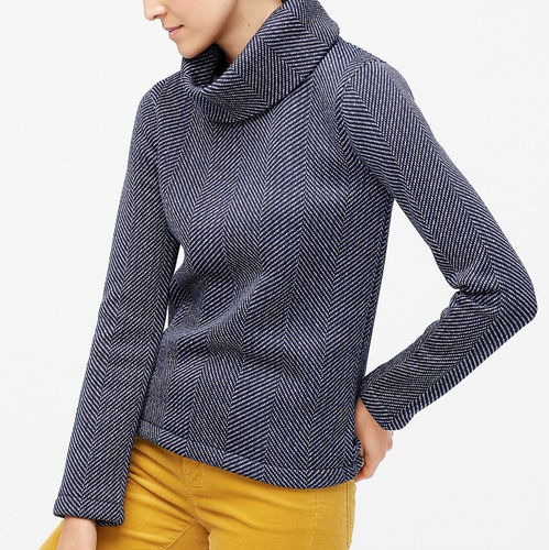 FUNNEL NECK PULLOVER SWEATSHIRT Sz 
